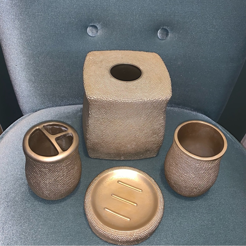 Sofia by Sofia Vergara Goldtone Bath Accessories